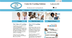 Desktop Screenshot of centerforcoachingsolutions.com